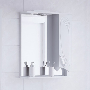 Зеркальный шкаф Corozo Кентис 60/С белый (SD-00000288) зеркальный шкаф corozo айрон 60 белый sd 00000392