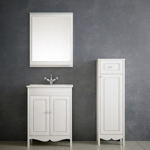 Зеркало с полкой Corozo Блюз 65 белое (SD-00000002)