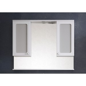 Зеркальный шкаф Corozo Прованс 105/С белый (SD-00000469) зеркальный шкаф corozo ультра флора 55 с белый sd 00000301