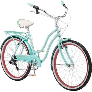 фото Велосипед schwinn miramar women (2019), 7 скоростей, колёса 26, цвет голубой