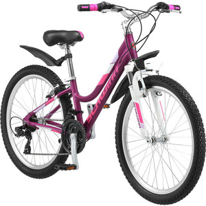 фото Велосипед schwinn breaker 24 girls (2019), 21 скорость, колёса 24, цвет фиолетовый