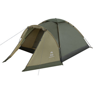 фото Палатка jungle camp трехместная toronto 3, цвет- т.зеленый/оливковый