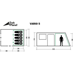 фото Палатка trek planet vario 5 (70299)