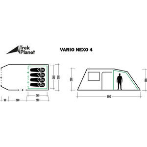 фото Палатка trek planet vario nexo 4 (70272)