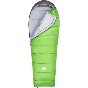 Спальный мешок TREK PLANET Comfy, кокон-одеяло, трехсезонный, правая молния, зеленый/серый 70364-R