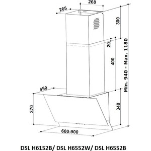 

Вытяжка SL DSL H6552B, DSL H6552B