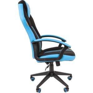 фото Офисное кресло chairman game 26 черно-голубой