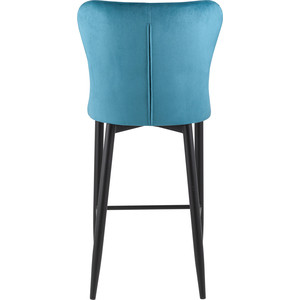 фото Стул полубарный stool group лилиан вельвет темно-бирюзовый mc151c velvet hlr-59 dual