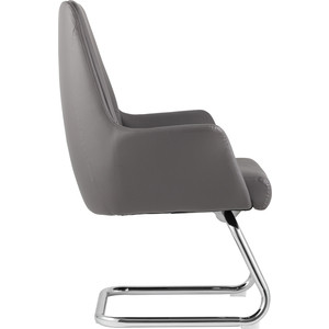 фото Кресло для посетителей topchairs viking серое c025 dl001-22 + c025 legs