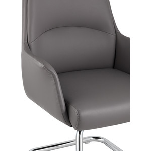 фото Кресло для посетителей topchairs viking серое c025 dl001-22 + c025 legs