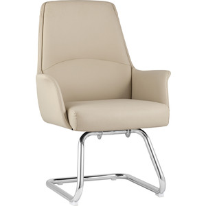 фото Кресло для посетителей topchairs viking бежевое c025 dl001-3 + c025 legs