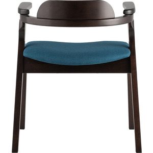 фото Стул обеденный stool group vincent массив гевеи (эспрессо) мягкое сидение синее mh32020 apple-7 blue