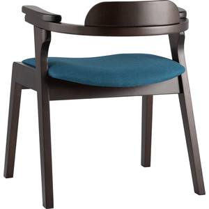 фото Стул обеденный stool group vincent массив гевеи (эспрессо) мягкое сидение синее mh32020 apple-7 blue