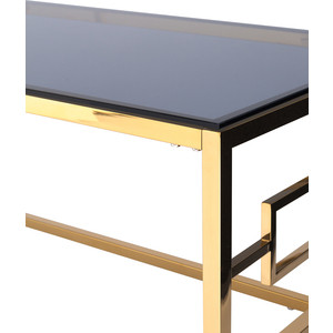 фото Журнальный стол stool group бруклин стекло smoke/сталь золото ect-013-tg-sk