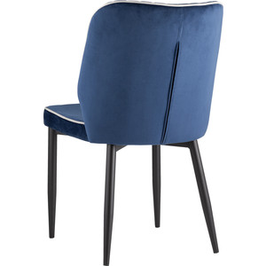 фото Стул stool group лоренс вельвет синий mc72 velvet hlr-64/hlr-13 edge dual