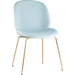 фото Стул stool group турин бархат мятный/золотые ножки 8329 velvet light blue