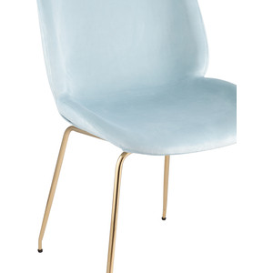 фото Стул stool group турин бархат мятный/золотые ножки 8329 velvet light blue