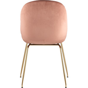 фото Стул stool group турин бархат пудровый/золотые ножки 8329 velvet dark pink