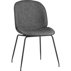 фото Стул stool group турин серая экокожа/черные ножки 8329 pu grey