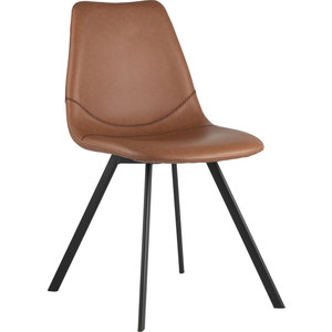 фото Стул stool group саксон кожзам коричневый saxon pu brown