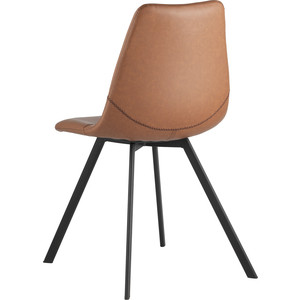 фото Стул stool group саксон кожзам коричневый saxon pu brown