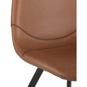 фото Стул stool group саксон кожзам коричневый saxon pu brown