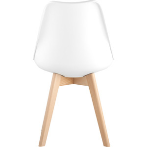 фото Стул stool group frankfurt белый/деревянные ножки y863 white