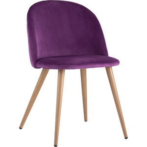 фото Стул stool group лион вельвет с ромбами лиловый zomba velvet purple diamon