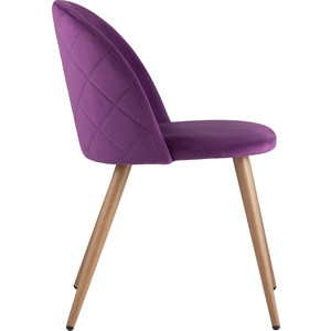 фото Стул stool group лион вельвет с ромбами лиловый zomba velvet purple diamon