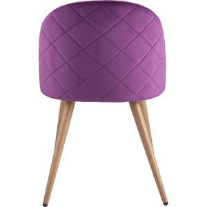 фото Стул stool group лион вельвет с ромбами лиловый zomba velvet purple diamon