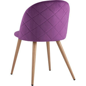 фото Стул stool group лион вельвет с ромбами лиловый zomba velvet purple diamon