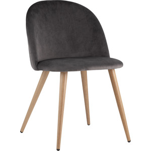 фото Стул stool group лион вельвет с ромбами серый zomba velvet grey diamon