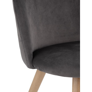 фото Стул stool group лион вельвет с ромбами серый zomba velvet grey diamon