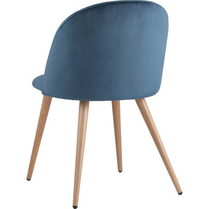фото Стул stool group лион велюр/голубой dc-69030 hlr-63