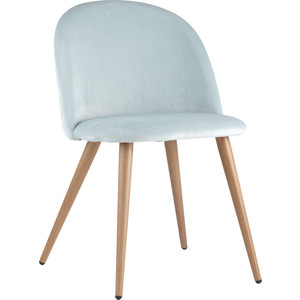 фото Стул stool group лион вельвет пыльно-голубой zomba velvet lightblue hlr-16