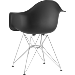 фото Кресло stool group eames черное 8066b black seat dual