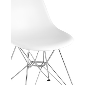 фото Стул stool group eames белый 8056a white seat dual