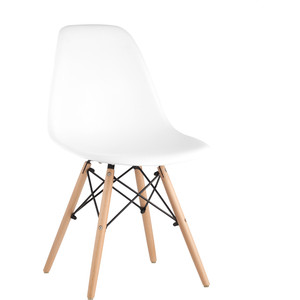 фото Стул stool group eames белый/деревянные ножки rico white dual