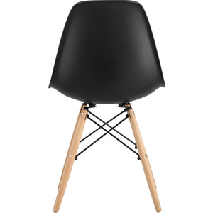 фото Стул stool group eames черный/деревянные ножки rico black dual