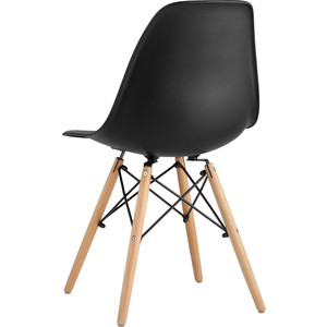 фото Стул stool group eames черный/деревянные ножки rico black dual