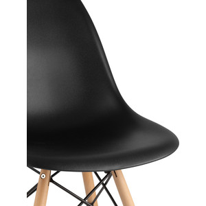 фото Стул stool group eames черный/деревянные ножки rico black dual