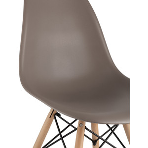 фото Стул stool group eames темно-серый/деревянные ножки 8056pp warm grey