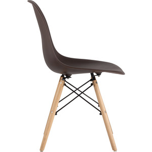 фото Стул stool group eames коричневый деревянные ножки 8056pp brown 66009