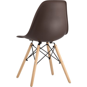 фото Стул stool group eames коричневый деревянные ножки 8056pp brown 66009