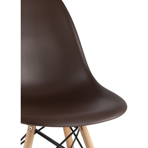 фото Стул stool group eames коричневый деревянные ножки 8056pp brown 66009