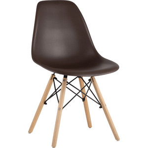 фото Стул stool group eames коричневый 8056pp light brown 66009 dual