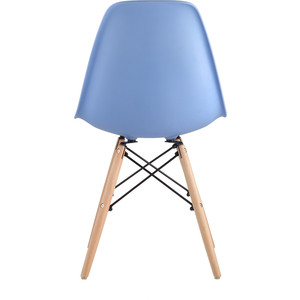 фото Стул stool group eames голубой/деревянные ножки 8056pp light blue 60202