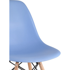 фото Стул stool group eames голубой/деревянные ножки 8056pp light blue 60202