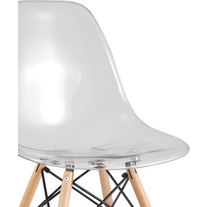 фото Стул stool group eames dsw прозрачный 8056pc clear seat dual