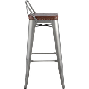 фото Стул барный stool group tolix soft серебристый lf630a grey 7083 + pu7002